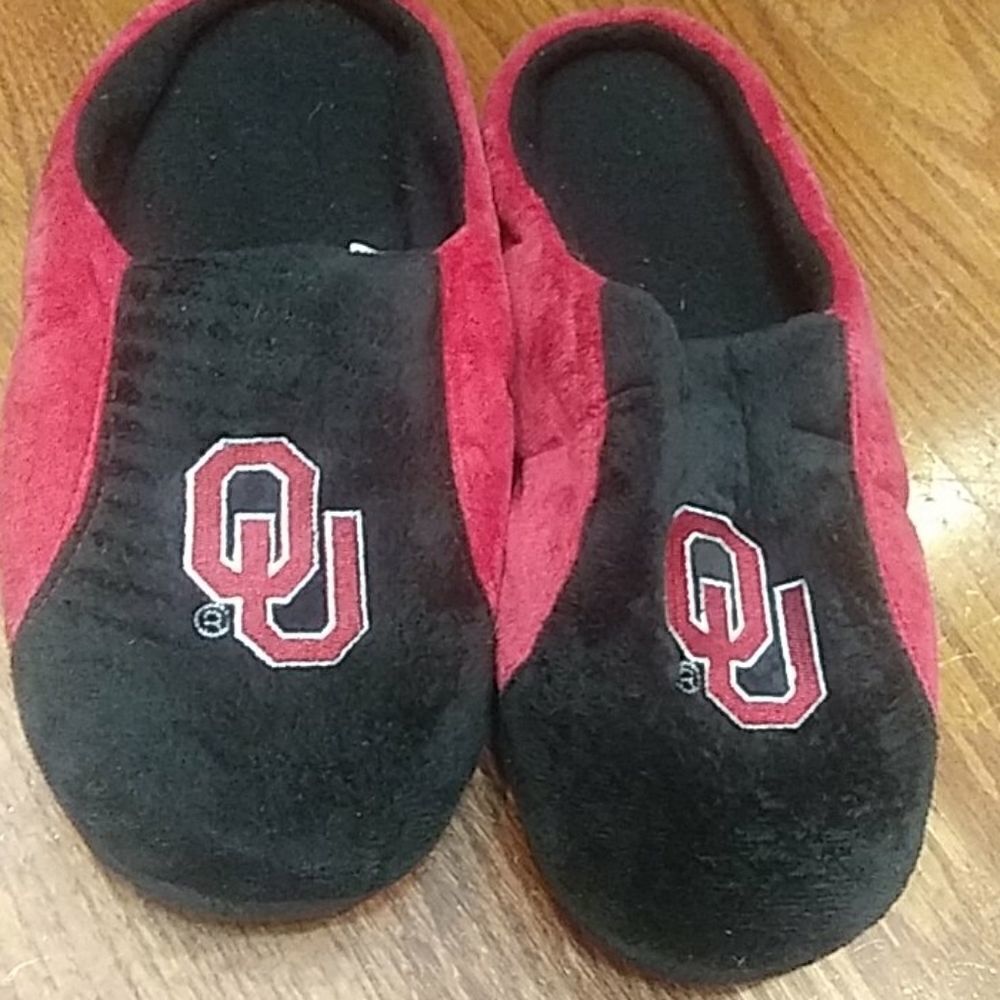Oklahoma sooner's men slippers 